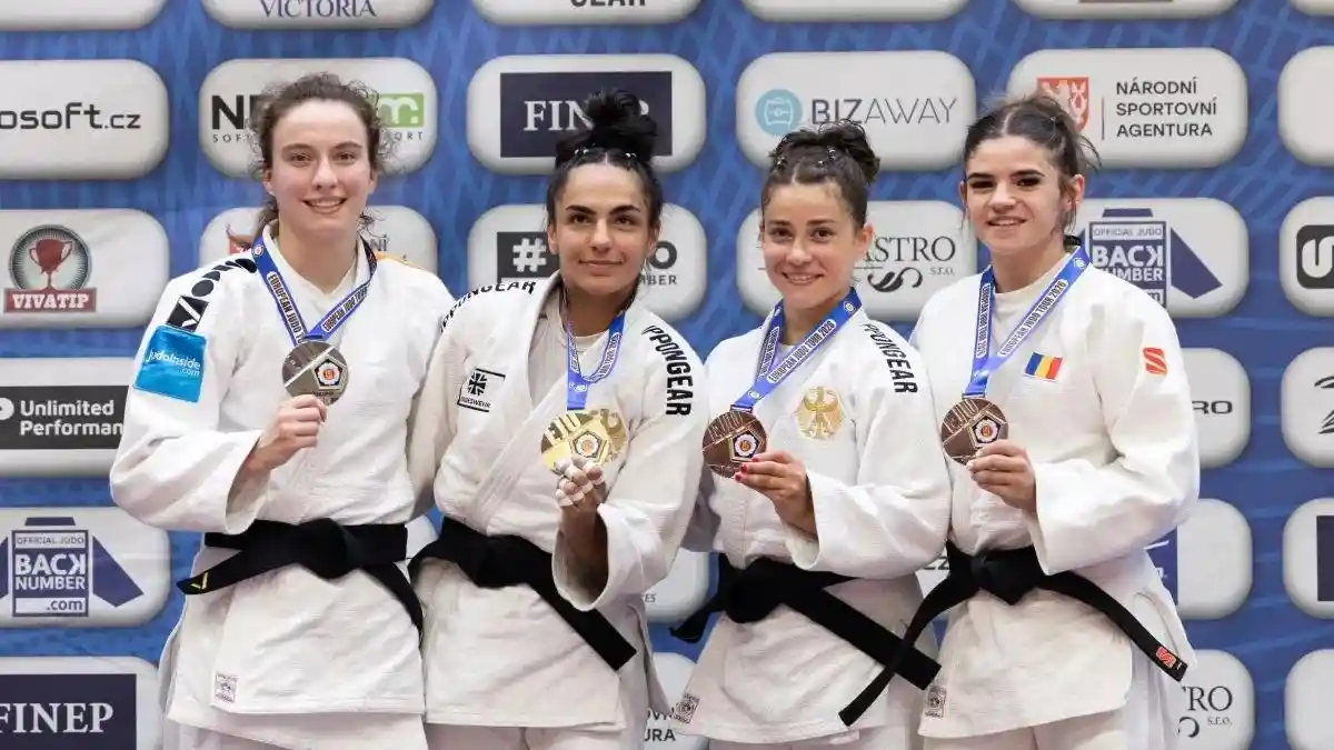 Laura Bogdan, judoka, cu medalia de bronz la Campionatul European Open