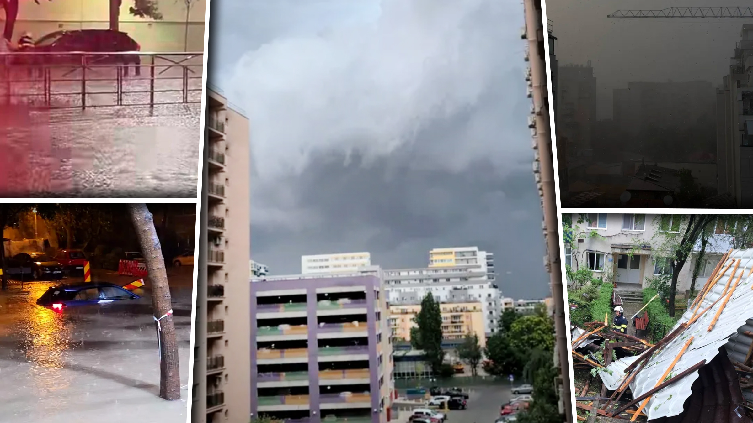Norii furtunii deasupra Bucureștiului